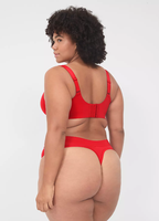 Vente en gros de sous-vêtements sexy pour femmes, string sans couture, culottes pour femmes grandes tailles, tricotées, teintes unies, 84% nylon/16% élasthanne