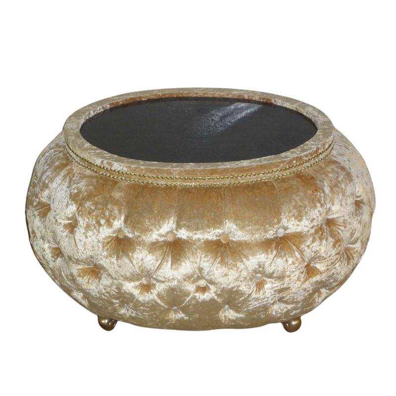 สีเหลืองกำมะหยี่บด + ขาทอง