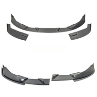 Splitter Bibir Depan Gaya 3D untuk BMW M3 M4 G80 G82 2022+ Body Kit Serat Karbon S9