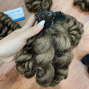 Extensiones de cabello de punta plana Extensiones de cabello de queratina de onda suelta Venta al por mayor Extensiones de cabello de onda suelta de cabello vietnamita - Product Image 1