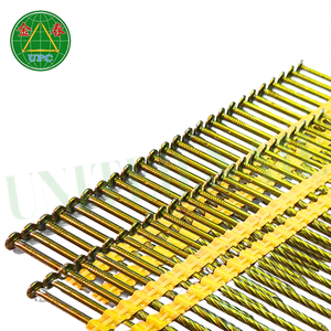 Clous à bandes assemblées de 21 degrés 3 ''x 0.120 4000 pièces tige lisse/spirale/anneau et revêtement jaune pour les projets d'encadrement du Vietnam - Product Image 3