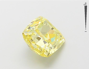 หมอนตัดเพชรที่ได้รับการรับรองจาก IGI สีเหลือง1.21กะรัต VS2แฟนซีชัดเจนสำหรับการทำแหวนเพชร - Product Image 4