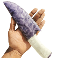 Couteau en verre améthyste Arme en cristal fabriquée à la main, outil de protection spirituelle, décor métaphysique, cadeau symbolique