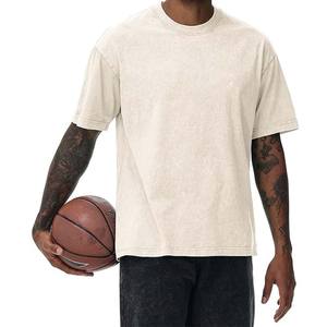 T-shirts décontractés pour hommes de qualité supérieure, en coton/polyester 100%, à motif uni, imprimé numériquement, coupe ample, tricotés - Product Image 6