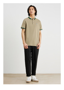 เสื้อเชิ้ตโปโลแขนสั้นมีรูระบายอากาศผ้าไอซ์ซิลค์เสื้อแฟชั่นแนวธุรกิจสำหรับผู้ชายใหม่ฤดูร้อน - Product Image 5