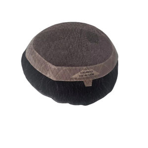 Cheveux humains Remy indiens bouclés, toupet et perruque pour hommes, tissage à la main, fixation par ruban adhésif, tissage unique, permanente Taz Hair BD - Product Image 4