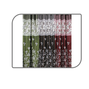 Modern Scenic Design Woven Multi-Color Floral Pattern <b>Curtains</b> & Valances for Home & Hotel Decorative Wholesaling - Product Image 3