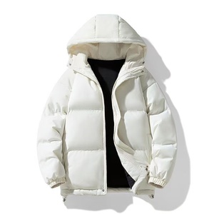 Chaqueta de algodón de plumón Abrigo de algodón grueso de invierno Nueva tendencia para hombres Chaqueta con capucha informal para jóvenes Versátil Top para hombres - Product Image 3
