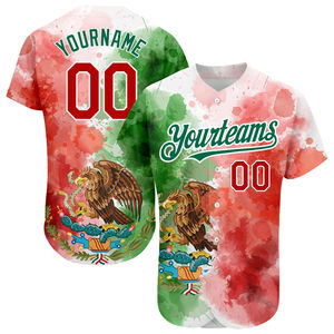 Uniformes Deportivos Personalizados al por Mayor con Logotipo, Camisetas de Béisbol con Botones para Adultos, Diseño Liso, Transpirables, 100% Poliéster, Sublimación - Product Image 6