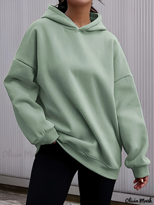 Vente en gros de sweats à capuche en molleton de coton personnalisés à l'avant, brodés, pour femmes et hommes, décontractés, surdimensionnés, de haute qualité, service OEM - Product Image 6