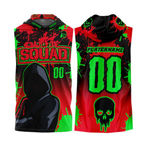 Maillot en polyester 7v7 extra durable pour l'entraînement à la ventilation Maillot classique sans manches souple et souple pour les tournois de grande taille - Product Image 1