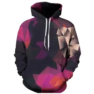 3D All over Printing Casual Custom 3D Hoodie Online Shopping Supplier Customized Color 3D Sublimation Print OEM 3D Hoodie