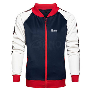 Nuevo diseño de moda su propio logotipo hombres trajes de chándal con cremallera más cálido chándal para hombres - Product Image 4