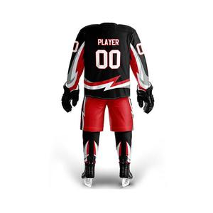 Uniforme de hockey sur glace de haute qualité dernier nom d'équipe de conception imprimé nouveauté ensembles de vêtements de sport - Product Image 4