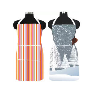 Tablier de cuisine de cuisine 100% pur coton à impression personnalisée réglable par sublimation de qualité supérieure - Product Image 6