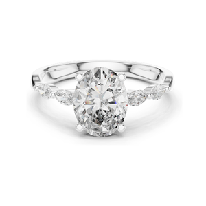 Anillo de Diamante Cultivado en Laboratorio de 17 Quilates para Mujer, Claridad VVS-VS EF, Oro de 18 Quilates, 14 Quilates, 10 Quilates y Plata 925, Oro Rosa, Amarillo y Blanco - Product Image 2