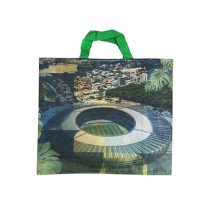 Sacs à provisions fourre-tout avec logo personnalisé, vente en gros à chaud Matériau tissé laminé brillant/mat Impression gratuite pour utilisation en cadeau - Product Image 3