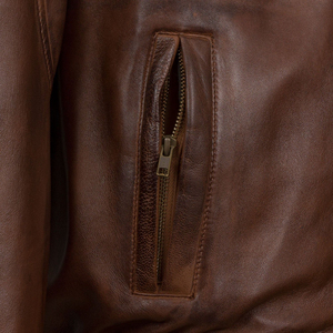 New High Quality Custom Design Men's Leather Jacket-Waterproof Eco-Friendly Reversible Front Logo Wholesale Price <b>Winter</b> Fashion - Product Image 5