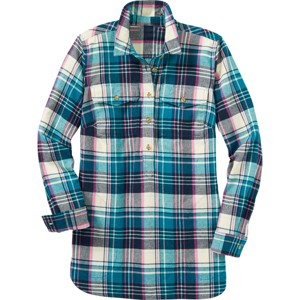 Jersey de franela a cuadros de gran tamaño para mujer, cómodo y acogedor, ideal para aventuras al aire libre y ropa informal - Product Image 1