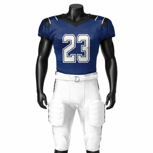 Nuevo Diseño Personalizado de Uniforme de Fútbol Americano de Manga Corta en Color Liso con Diseño de Logotipo Personalizado y Opciones de Color Personalizadas - Product Image 1