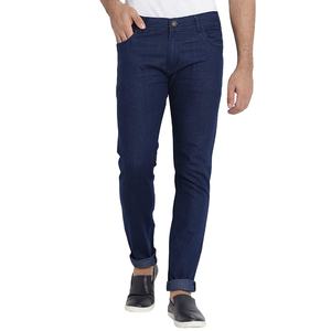 กางเกงยีนส์แฟชั่นสำหรับผู้ชายดีไซน์ตามสั่งสีล้วนสำหรับผู้ชาย - Product Image 2