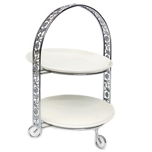 Support à gâteau de style classique, économique, en métal, pour la décoration de mariage et de fêtes, avec finition personnalisée pour la maison et les hôtels. - Product Image 6
