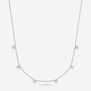 Collar con Incrustaciones de Plata 92.5 con Engaste de Garras - Product Image 5