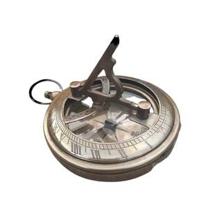 Calvin Handicrafts" Nautical Sundial <b>Compass</b> <b>Antique</b> Solid Brass <b>Compass</b> <b>Antique</b> Brass Mini Sundial <b>Compass</b> - Product Image 2