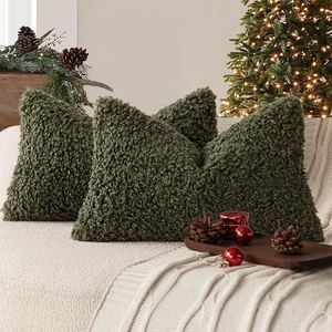 20x20 Inch Textured Boucle Cozy Soft Washable Decorative Throw Pillow Covers for Chair Sofa Bedroom Living Room Home Deco - Product Image 4