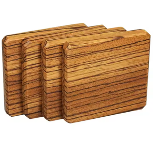 Elegancia de madera hecha a mano para su hogar Perfecto para agregar un toque posavasos de nogal por Crescent Crafts - Product Image 1