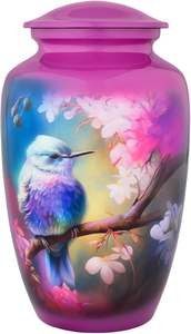 Urnas de cremación para adultos de diseño moderno de la más alta calidad, recuerdo redondo de Metal hecho a mano, cenizas humanas, mascotas, jarrón de mesa, funeral - Product Image 3