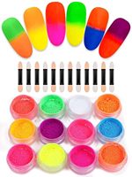 Vente chaude Nouveau pigment néon de qualité cosmétique à fort effet Poudre fluorescente pour ongles