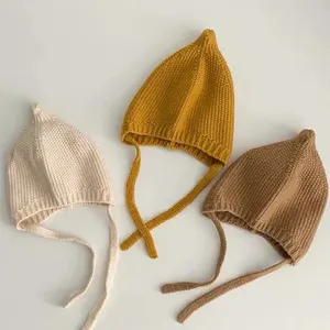 Hot Koop Haak Gebreide Pasgeboren Baby Peuter Winter Herfst Unisex Bonnet Beanie Hoed Vietnam Leverancier Goedkope Groothandel