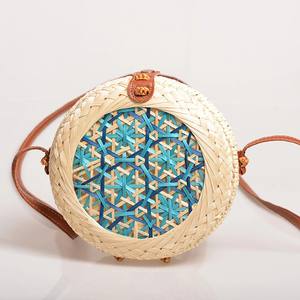 Cheap Price Colorful Round <b>Bag</b> Bamboo Bamboo <b>Bags</b> All Sizes Available Ecofriendly <b>Bag</b> <b>for</b> <b>Women</b> - Product Image 2