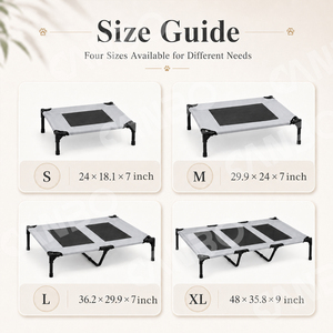 CanboPet <strong>Raised</strong> Outdoor <strong>Dog</strong> <strong>Bed</strong> Elevated Pet Cot with 600D Oxford Teslin Mesh <strong>for</strong> <strong>Large</strong> <strong>Dogs</strong> - Product Image 3