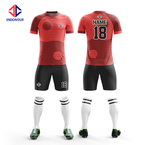 Camiseta de fútbol de manga corta de 100% poliéster ligera sublimada personalizada con logotipo frontal para deportes de equipo Servicio OEM disponible - Product Image 5