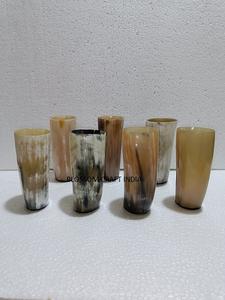 Coupe à boire viking en agate naturelle et corne de buffle de qualité supérieure avec finition brillante, gobelet en corne de vache pour fêtes et cadeaux - Product Image 4