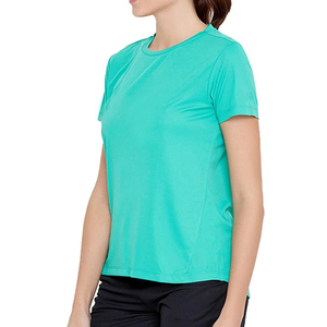 Camiseta informal de algodón para mujer, camiseta ligera de manga corta con cuello redondo, ideal para atuendo y actividades diarias de verano - Product Image 3