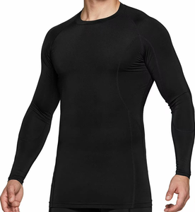 Chemise de compression à manches longues en élasthanne pour homme, protection solaire UV UPF 50, séchage rapide, qualité supérieure, idéale pour la natation et le surf. - Product Image 2