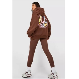 Sudaderas de Invierno de Alta Calidad Personalizadas para Hombre y Mujer, Corte Regular, Cuello Redondo, Felpa de Algodón, Impresión de Logotipo Personalizada - Product Image 4