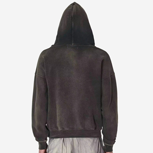 2025 Wholesale Pullover Heavyweight 100% Cotton Men Custom Embroidery Logo 500 Gsm Blank French <b>Terry</b> Oversized <b>Bulk</b> Hoodies - Product Image 3