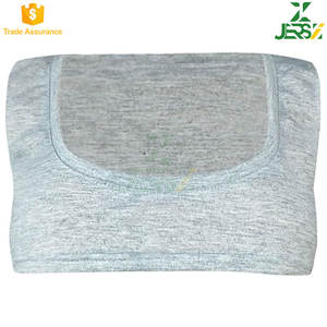 Top Corto sin Costuras con Cuello Redondo para Mujer, Transpirable, sin Sujetador, de Manga Corta, Ajustado, Mini Camiseta Sexy para Entrenamiento y Gimnasio - Product Image 3