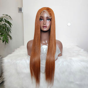 <b>Hair</b> Long Straight Front Wigs Women <b>Light</b> Brown for <b>Blonde</b> Ginger Wigs 28 Inch 150% Density High Temperature - Product Image 1