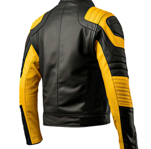 OEM Custom Design Men's Slim Fitness Genuine Leather Jacket <b>Stand</b> Collar Anti-Wind Lapel Zipper Fashionable Waterproof - Product Image 2