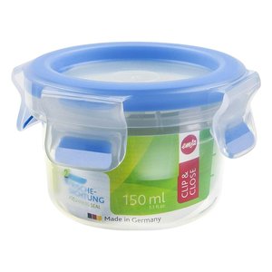 Emsa 150ml Food <b>Container</b> Blue Clip & Close Transparent <b>Storage</b> & <b>Container</b> - Product Image 1