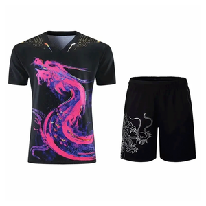 Ensembles d'uniformes de tennis unisexe personnalisés en gros meilleure qualité jupe supérieure respirante hommes femmes sport impression numérique 100% personnalisée - Product Image 1