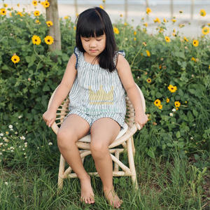 Chaise en rotin arc-en-ciel pour enfants, fabriquée au Vietnam, remise avec bon marché pour jolie chaise en rotin blanc - Product Image 2