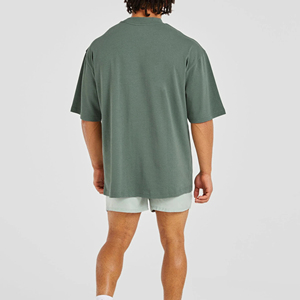 T-shirts surdimensionnés pour hommes en coton, impression personnalisée du logo, nouvelle mode, haute qualité, style vintage. - Product Image 4