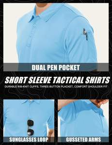 Marque privée Polos Hommes Coton Polyester Tissu Logo Personnalisé Polo T-shirts Usine Fabricant de Gros OEM - Product Image 2