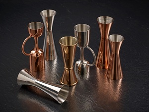 จิ๊กเกอร์สแตนเลสสตีลแบบสองด้านวัดแนวโบราณสีแบบเรียบง่ายบาร์จิ๊กเกอร์สีเงินดีไซน์เนอร์ขายดี - Product Image 6